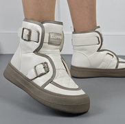 Бежови дамски ватирани боти с ластик – удобство и топлина