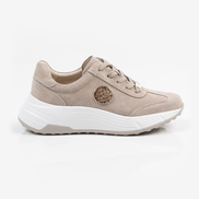 Бежови дамски маратонки от естествена кожа – комфорт през целия ден