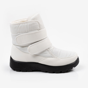 Бели дамски непромокаеми апрески на олекотено ходило  с велкро лепеники за корегиране