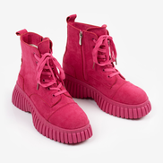 Дамски велурени боти в цвят фуксия – удобство и стил в едно