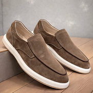 Елегантни мъжки мокасини кафяви от естествена кожа – идеални за всеки ден