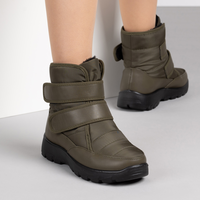 Зелени дамски непромокаеми апрески на олекотено ходило  с велкро лепеники за корегиране K342-4 green