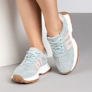 Зелени дамски спортни обувки от естествена кожа – ежедневен комфорт