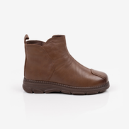 Кафяви дамски боти от естествена кожа GZ392-2 brovin