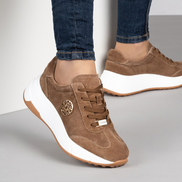 Кафяви дамски маратонки от естествена кожа – комфорт през целия ден