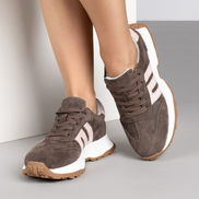 Кафяви дамски спортни обувки от естествена кожа – ежедневен комфорт