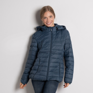 Леко дамско яке в зелено с махаща се качулка– големи размери 2XL–6XL