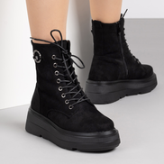 Модерни дамски боти от велур с олекотено ходило