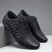 Мъжки черни обувки с връзки – ежедневни