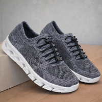 Сиви мъжки маратонки с ластични връзки и супер удобно ходило – комфорт през целия ден