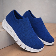 Сини мъжки ластични маратонки със супер удобно ходило – комфорт през целия ден