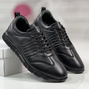 Спортни обувки от естесвена кожа 3015 black