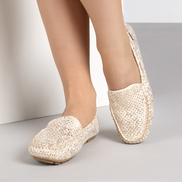 Удобни дамски мокасини със стелка от естествена кожа