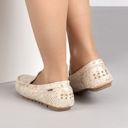 Удобни дамски мокасини със стелка от естествена кожа