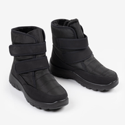 Черни дамски непромокаеми апрески на олекотено ходило  с велкро лепеники за корегиране K342-1 black