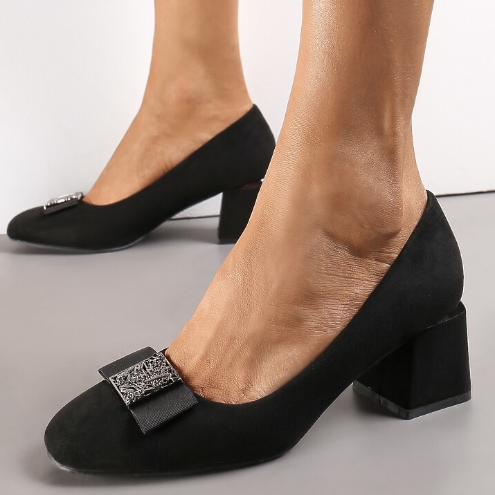 Черни обувки на нисък ток GZ384 black