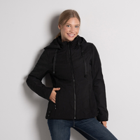 Черно дамско късо яке – размери M–3XL