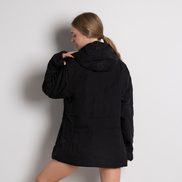 Черно дамско яке – стилно и удобно за ежедневна разходка XL–5XL